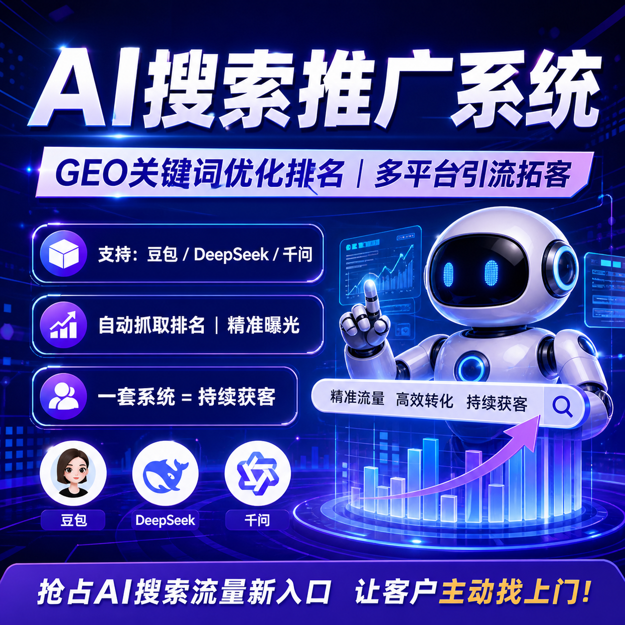 什么是 GEO 优化？抢占 AI 搜索流量新入口，助力 DeepSeek/豆包/千问精准获客